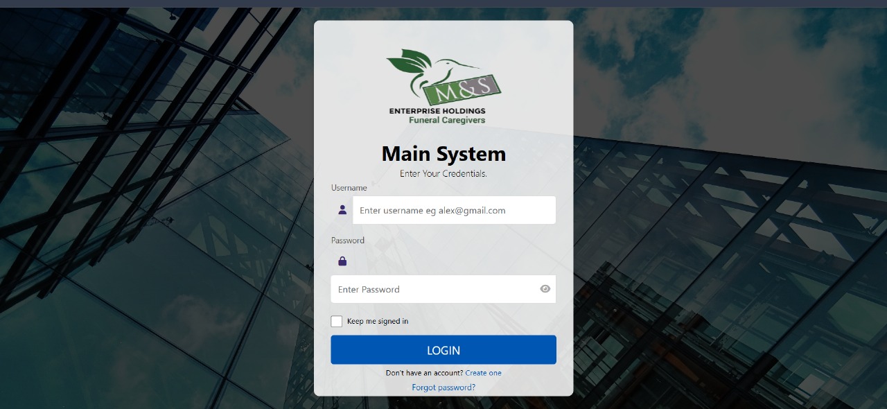 Policy Admin Section